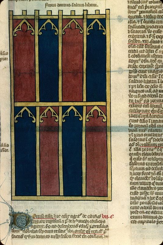 Postilla in Bibliam - Plan de la maison de la Forêt du Liban