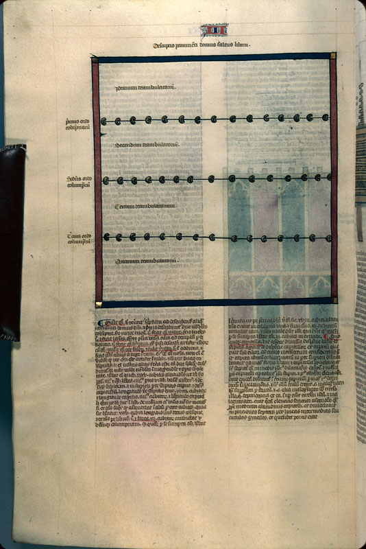 Postilla in Bibliam - Plan de la maison de la Forêt du Liban