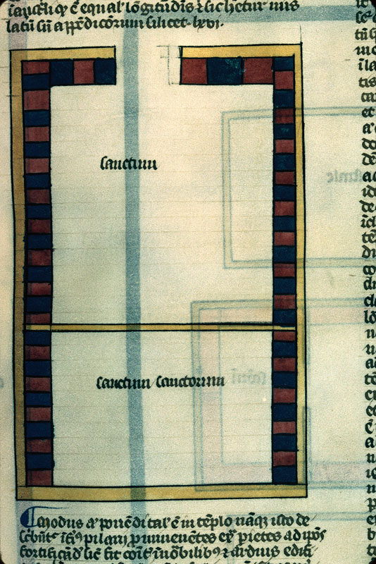 Postilla in Bibliam - Plan du Temple