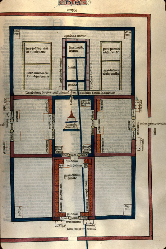 Postilla in Bibliam - Plan du Temple