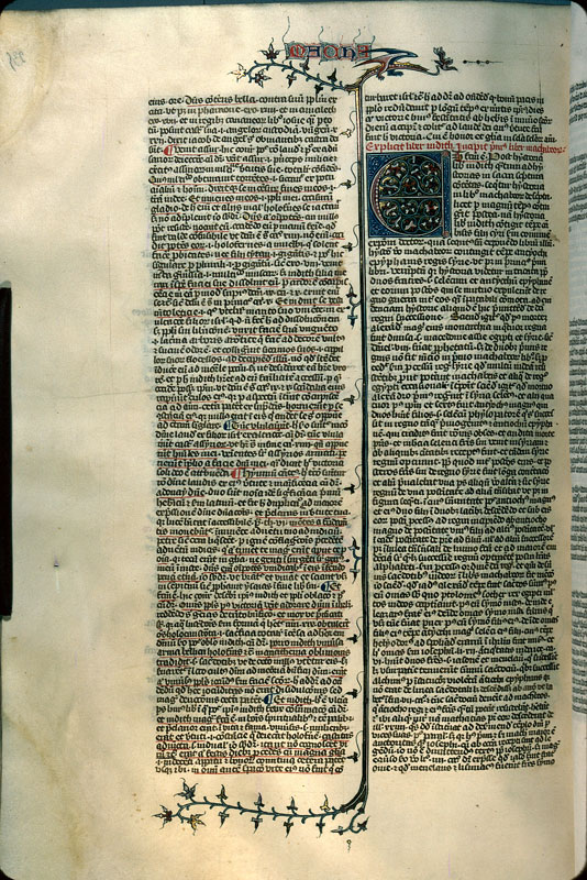 Postilla in Bibliam - Page décorée