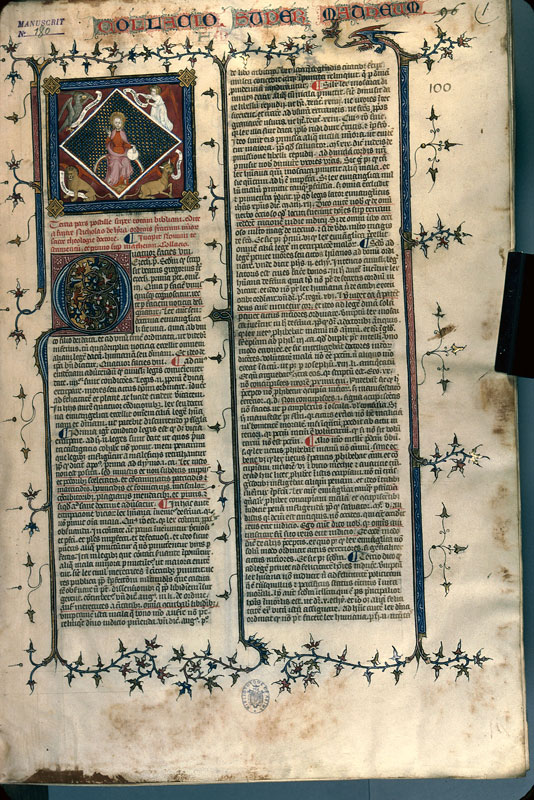 Postilla in Bibliam - Dieu en majesté entouré du Tétramorphe_1