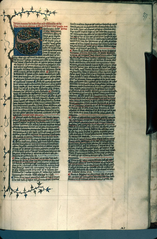 Postilla in Bibliam - Initiale ornée