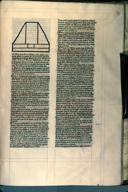 Postilla in Bibliam - Plan de l'arche de Noé