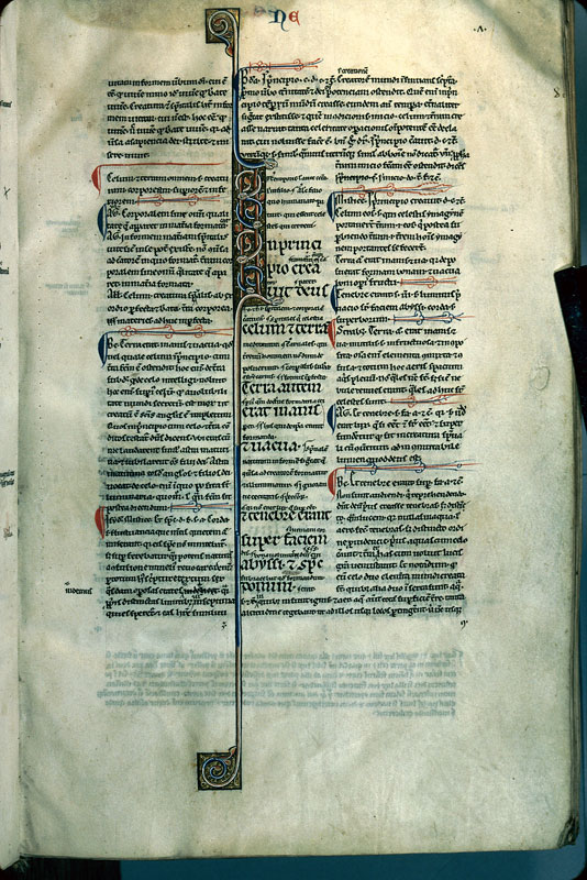 Bible glosée - Initiale ornée