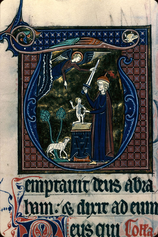 Missel à l'usage de l'abbaye Saint-Nicaise de Reims - Sacrifice d'Abraham