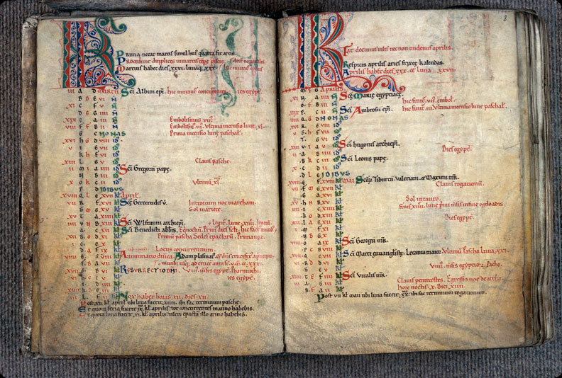 Collectaire à l'usage de l'abbaye de Jumièges - Initiale filigranée_1