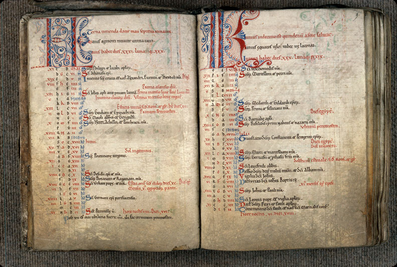 Collectaire à l'usage de l'abbaye de Jumièges - Initiale filigranée