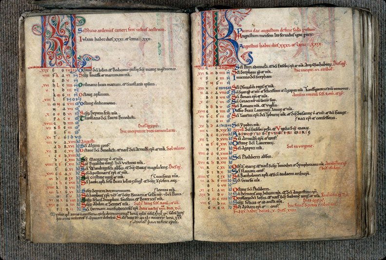 Collectaire à l'usage de l'abbaye de Jumièges - Initiale filigranée_0