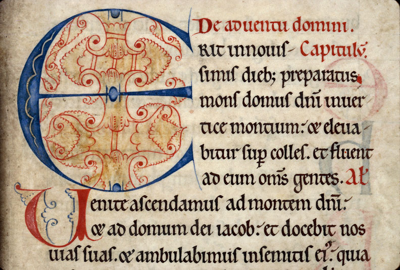 Collectaire à l'usage de l'abbaye de Jumièges - Initiales filigranées_1