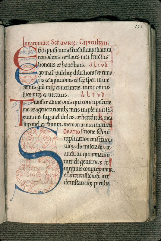 Collectaire à l'usage de l'abbaye de Jumièges - Initiales filigranées