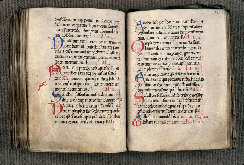 Collectaire à l'usage de l'abbaye de Jumièges - Initiales filigranées_0