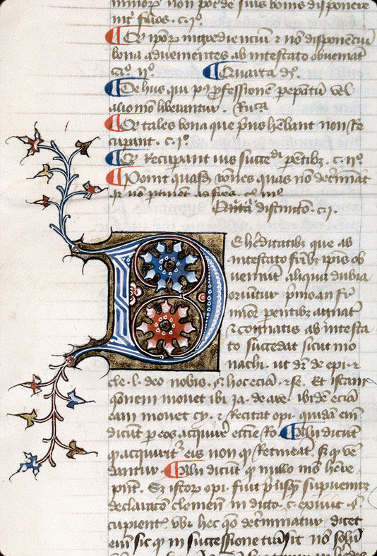 Digestum vetus - Initiale ornée_0