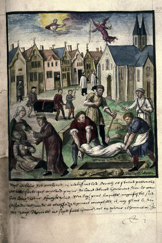 Recueil des antiquités de Valenciennes - Peste à Valenciennes en 1515