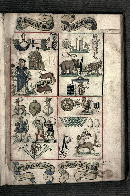 Recueil des antiquités de Valenciennes - Devise-rébus du prince de Plaisance
