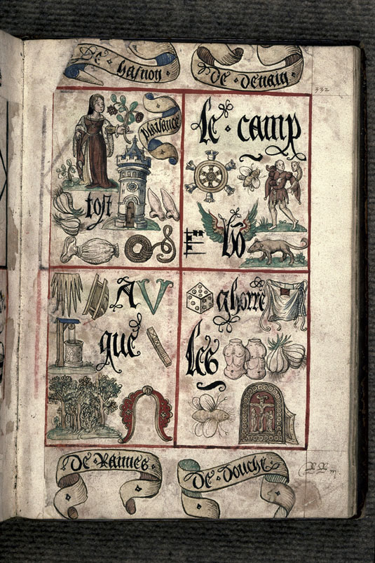 Recueil des antiquités de Valenciennes - Devise-rébus du prince de Denain