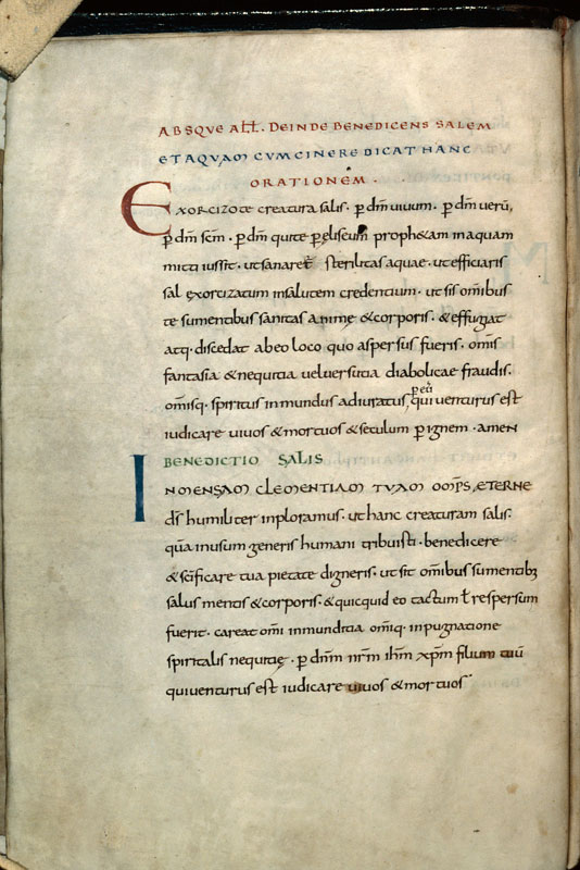 Pontifical à l'usage de l'abbaye de Saint-Germans in Cornwall - Initiales