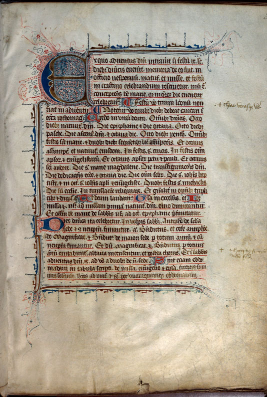 Ordinaire à l'usage de Rouen - Initiale filigranée_0