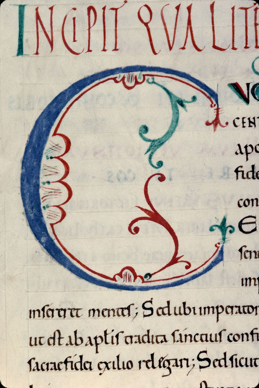 Opuscula - Initiale ornée