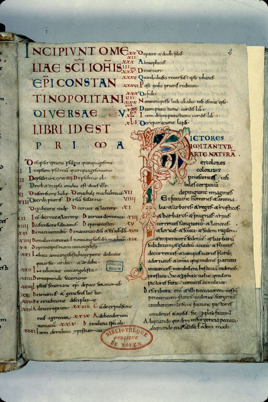 Homiliae - Initiale ornée_1