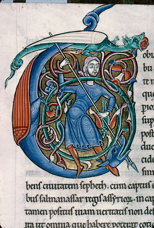 Bible - Homme attaquant un hybride zoomorphe