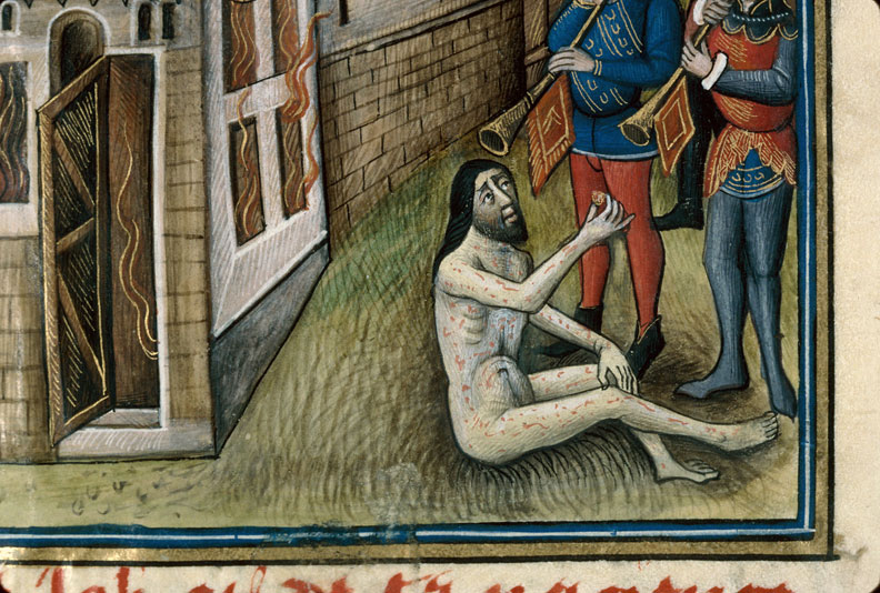 Histoire ancienne jusqu'à César - Job éprouvé par le diable, et ses amis_2