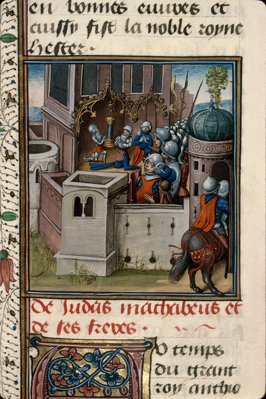 Histoire ancienne jusqu'à César - Soldats d'Antiochus Epiphane adorant une idole dans le Temple_0