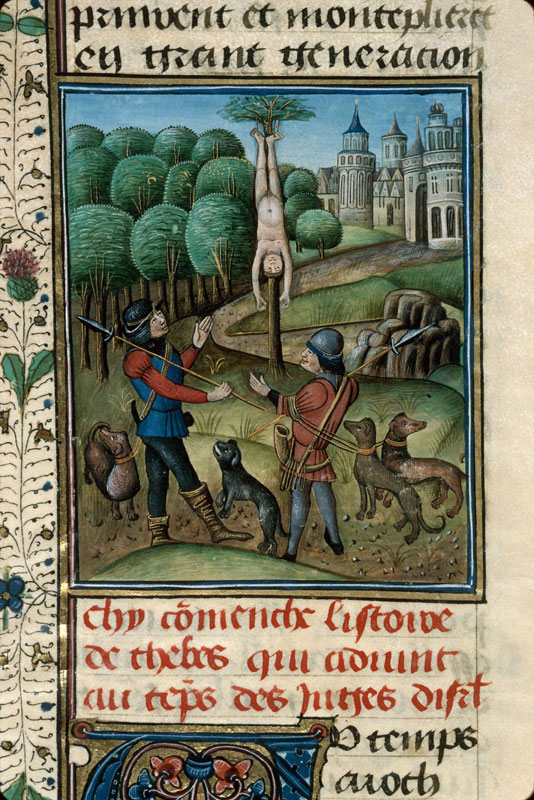 Histoire ancienne jusqu'à César - Oedipe attaché à un arbre