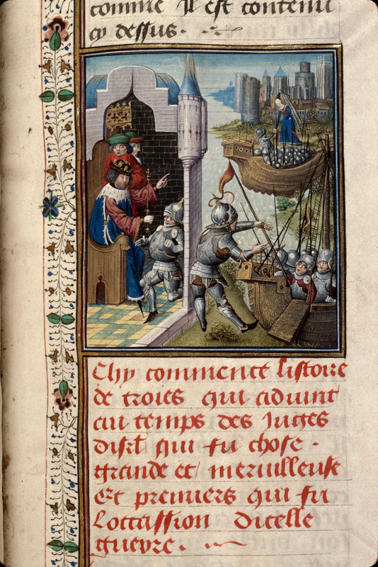Histoire ancienne jusqu'à César - Départ de Jason/Jason débarquant en Colchide (à préciser)/Pélias recevant Jason