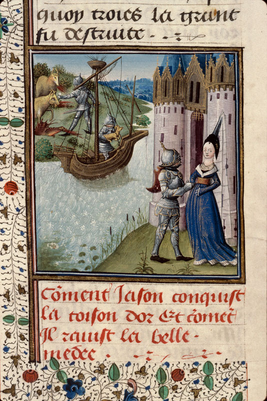 Histoire ancienne jusqu'à César - Jason combattant les gardiens de la Toison d'or/Jason embarquant avec la Toison d'or/Médée et Jason
