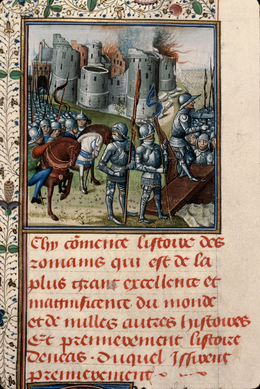 Histoire ancienne jusqu'à César - Incendie de Troie et départ de l'armée troyenne