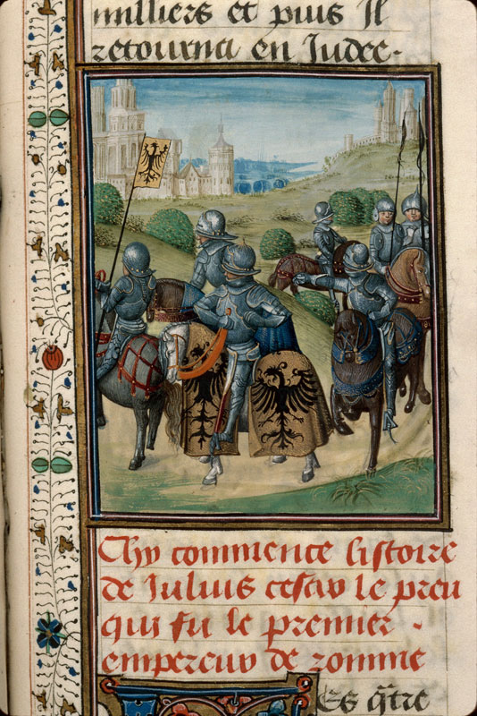 Histoire ancienne jusqu'à César - César chevauchant avec son armée