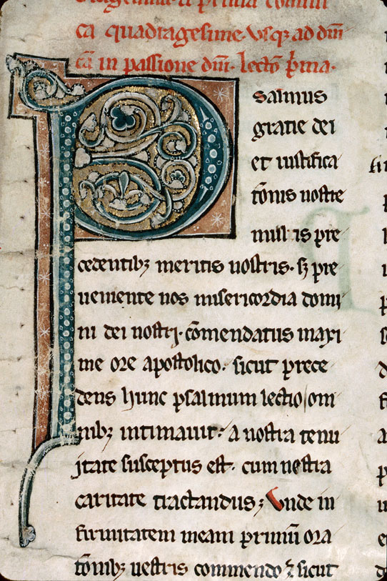 Lectiones in Psalterium et Jeremiam ex S. Augustino - Initiale ornée