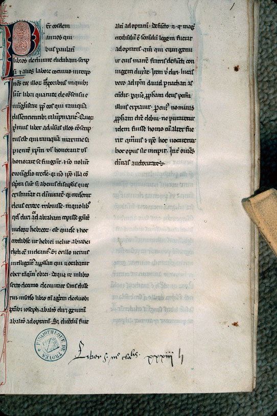 Consensu Evangelistarum (De) - Initiale filigranée