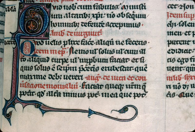 Florilegium patristicum - Initiale ornée