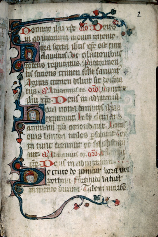Heures/Vie de sainte Marguerite - Têtes d'hommes