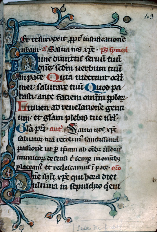 Heures/Vie de sainte Marguerite - Page décorée