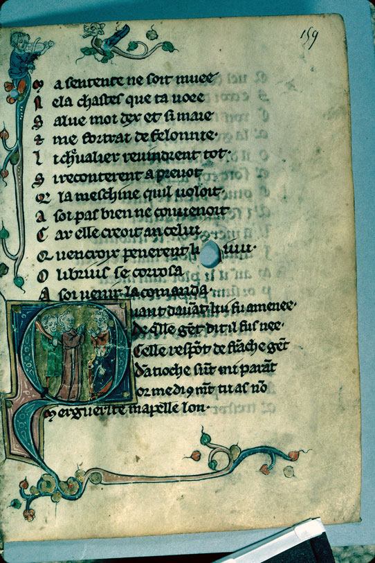Heures/Vie de sainte Marguerite - Sainte Marguerite devant Olibrius_1