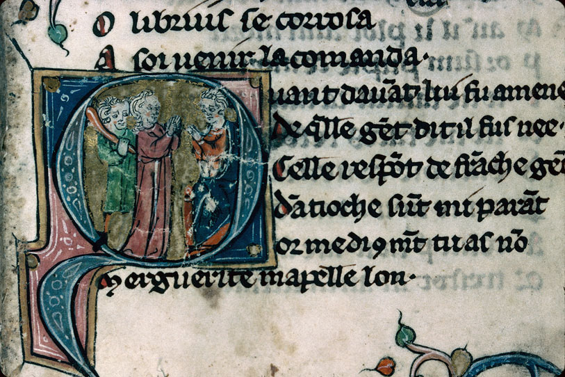 Heures/Vie de sainte Marguerite - Sainte Marguerite devant Olibrius