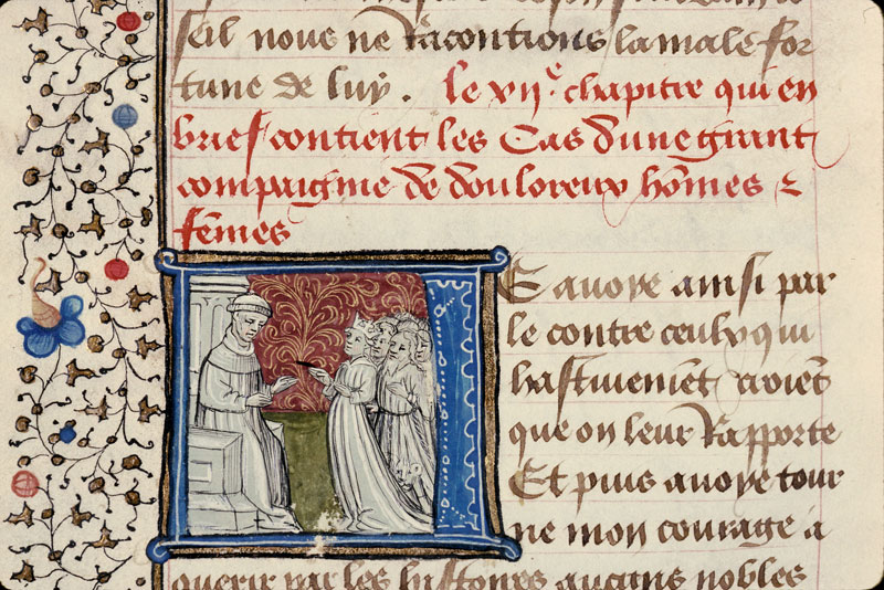 Cas des nobles hommes et femmes (Des) - Althée et Hercule s'adressant à Boccace