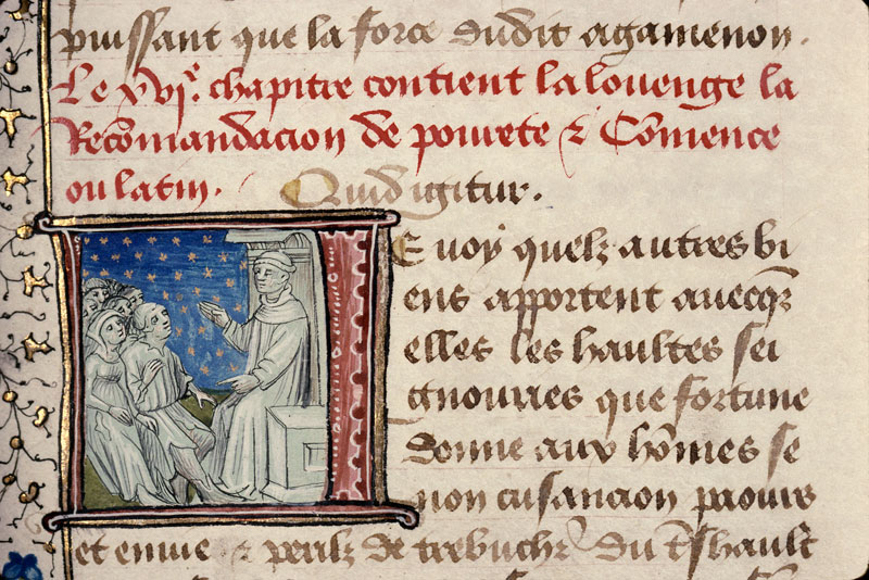 Cas des nobles hommes et femmes (Des) - Boccace s'adressant aux pauvres