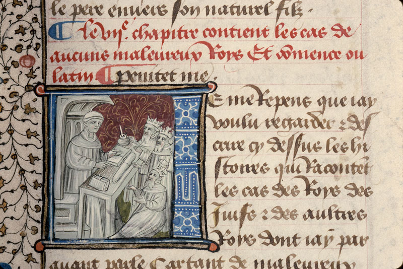 Cas des nobles hommes et femmes (Des) - Boccace s'adressant à des rois