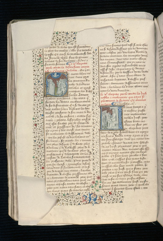 Cas des nobles hommes et femmes (Des) - Rois s'adressant à Boccace_1
