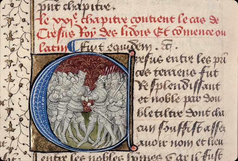 Cas des nobles hommes et femmes (Des) - Crésus prisonnier de Cyrus