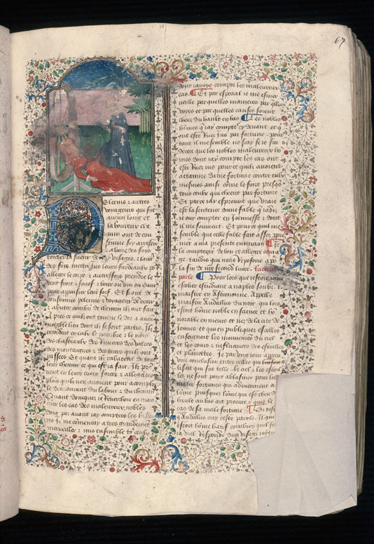 Cas des nobles hommes et femmes (Des) - Page décorée