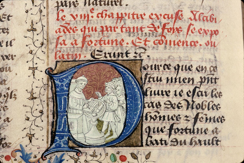 Cas des nobles hommes et femmes (Des) - Personnages de Boccace s'adressant à l'auteur