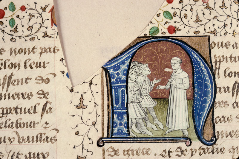 Cas des nobles hommes et femmes (Des) - Boccace s'adressant à un groupe