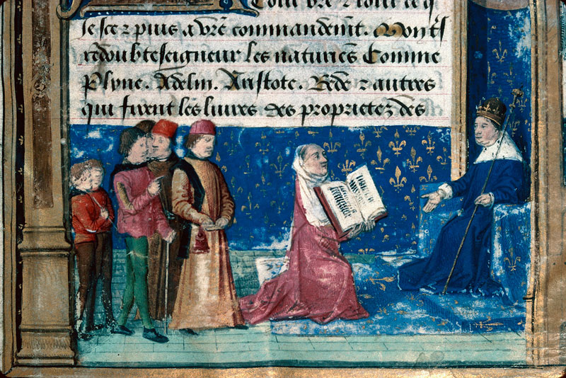 Cité de Dieu - Raoul de Presles remettant son ouvrage à Charles V