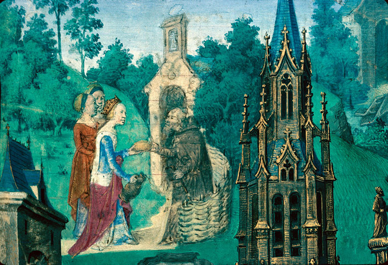 Cité de Dieu - Clotilde apportant des subsides à un ermite