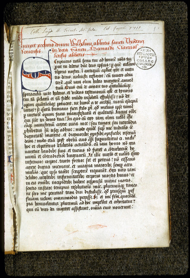 Vita s. Bernardi - Initiale partie_0